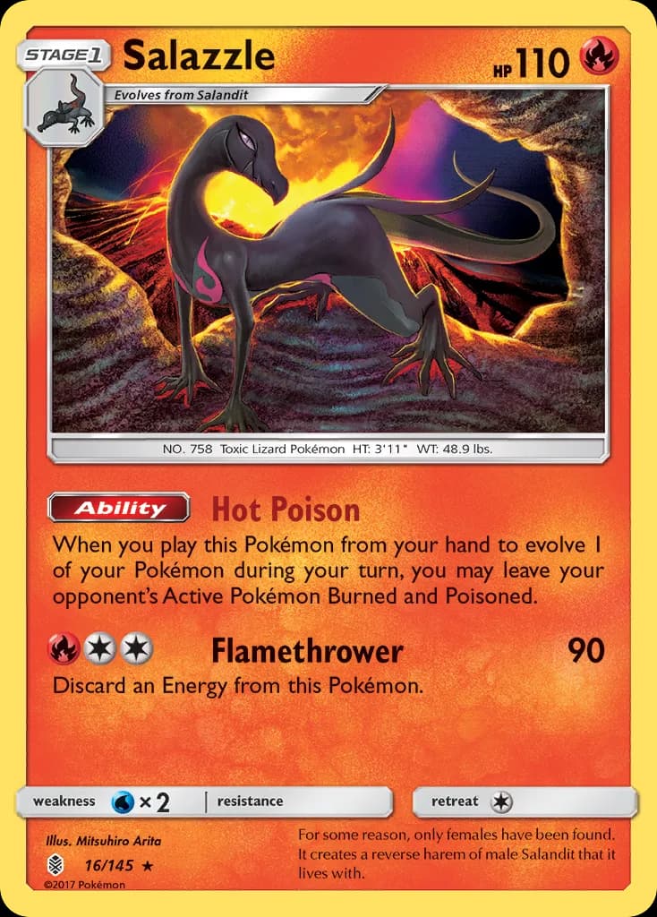 Guardians Rising Salazzle card front, 16/145