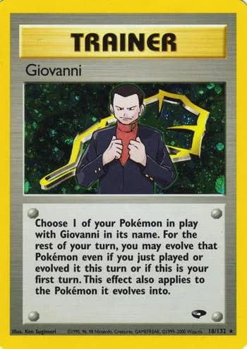 Unlimited Giovanni card front, Gym Challenge 18/132