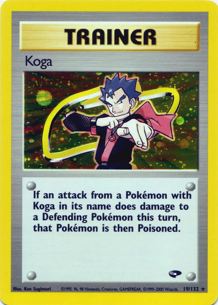 Unlimited Koga card front, Gym Challenge 19/132