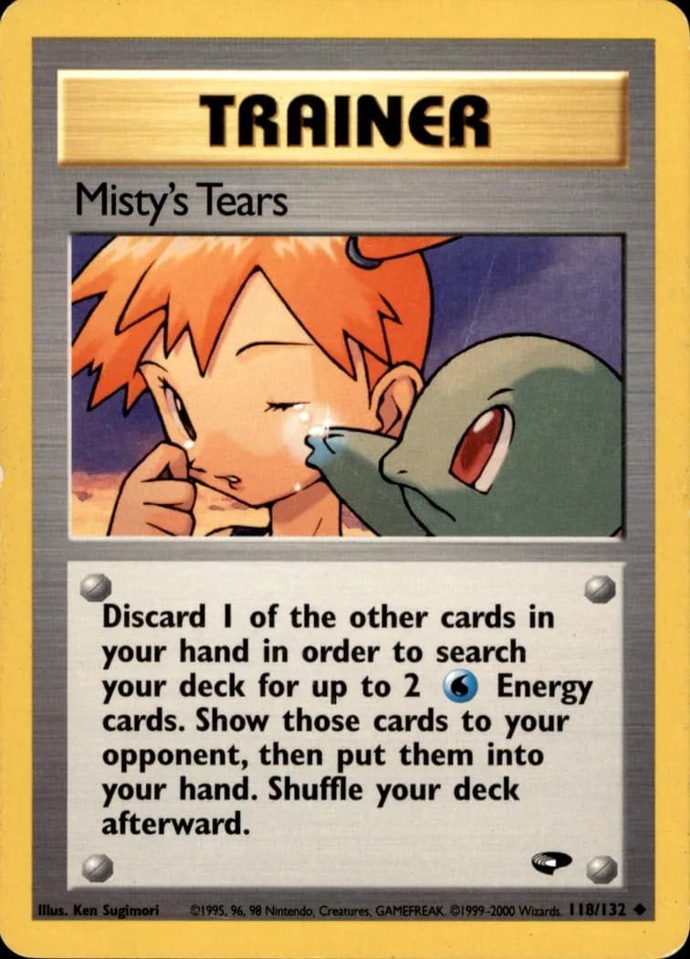 Unlimited Misty's Tears card front, Gym Challenge 118/132