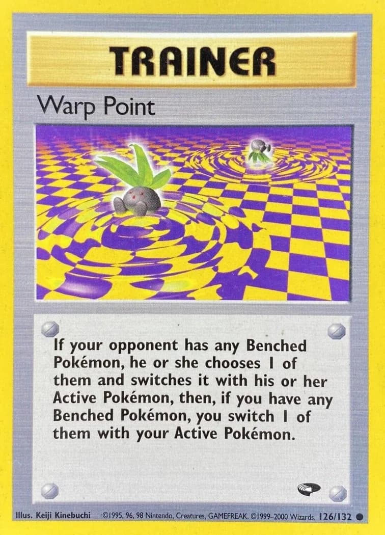 Unlimited Warp Point card front, Gym Challenge 126/132