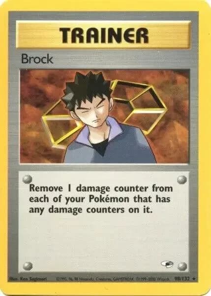 Unlimited Brock card front, Gym Heroes 98/132