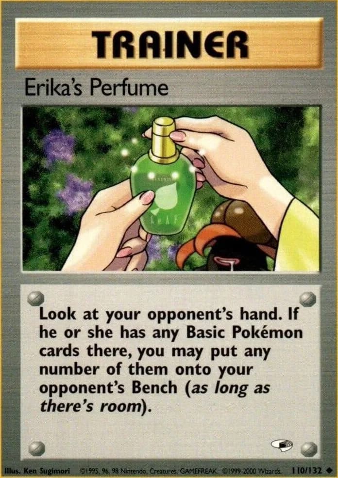 Unlimited Erika's Perfume card front, Gym Heroes 110/132