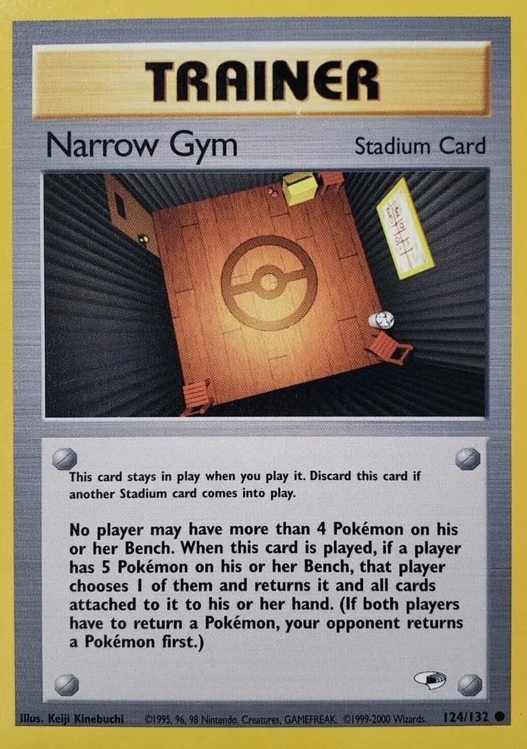 Unlimited Narrow Gym card front, Gym Heroes 124/132