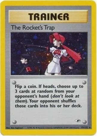 Unlimited The Rocket's Trap card front, Gym Heroes 19/132