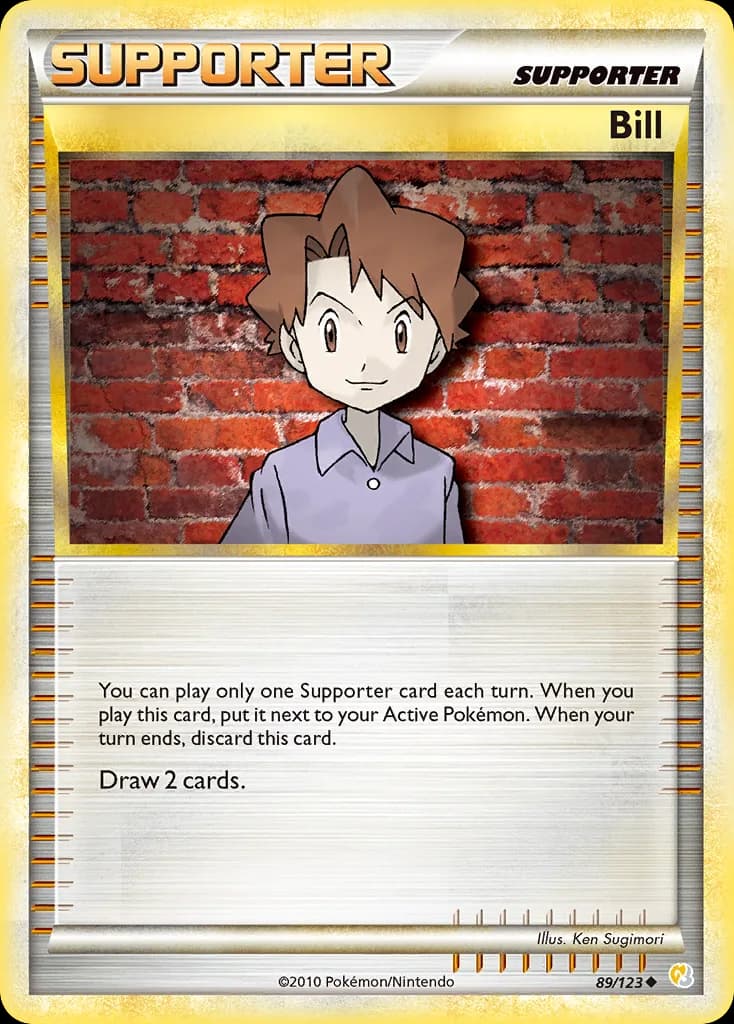HeartGold & SoulSilver Bill card front, 89/123