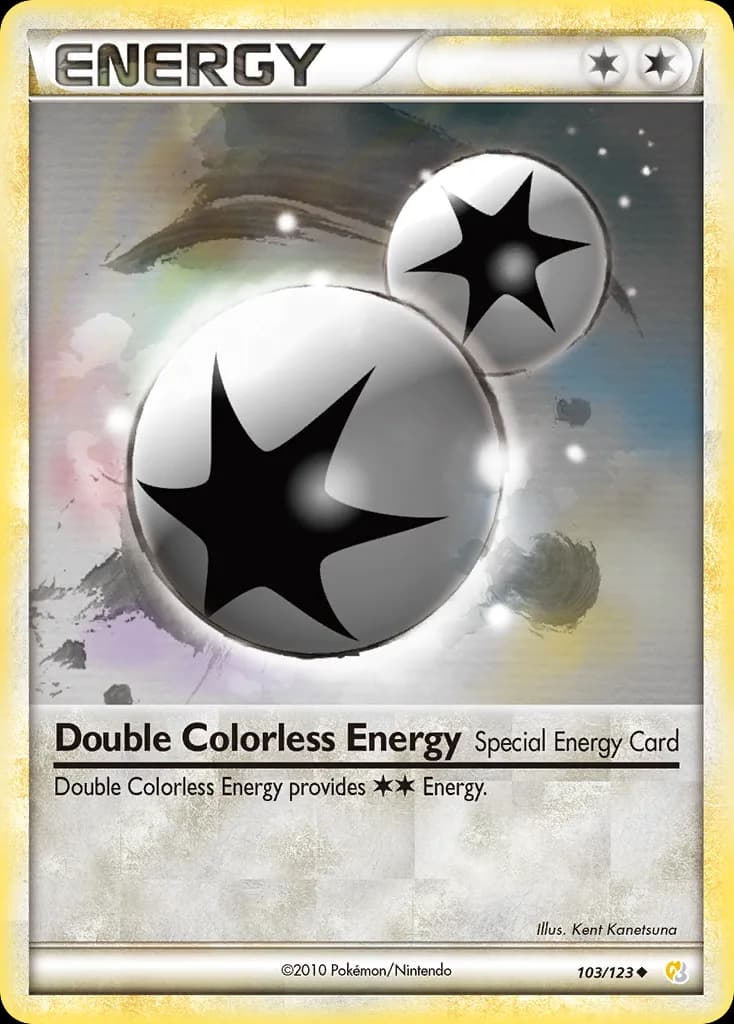 HeartGold & SoulSilver Double Colorless Energy card front, 103/123