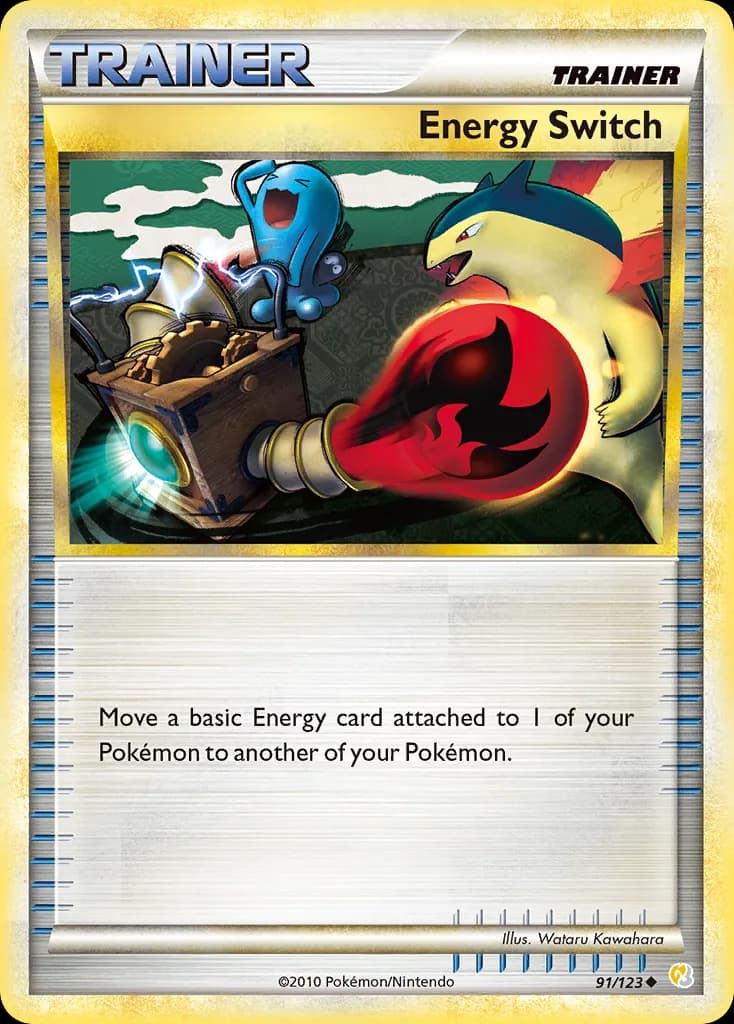 HeartGold & SoulSilver Energy Switch card front, 91/123