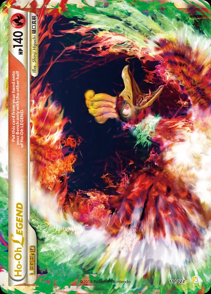 HeartGold & SoulSilver Ho-Oh LEGEND card front, 111/123