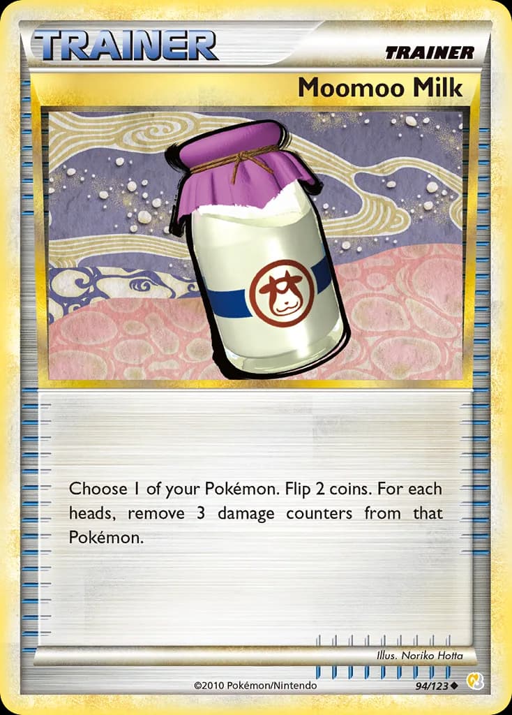 HeartGold & SoulSilver Moomoo Milk card front, 94/123