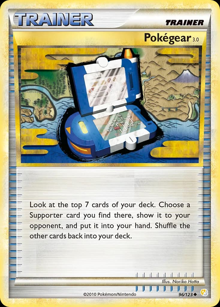 HeartGold & SoulSilver Pokégear 3.0 card front, 96/123