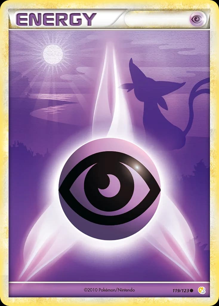 HeartGold & SoulSilver Psychic Energy card front, 119/123