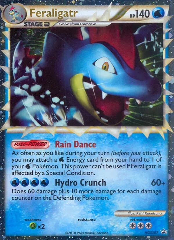 HGSS Black Star Promos Feraligatr card front, HGSS07