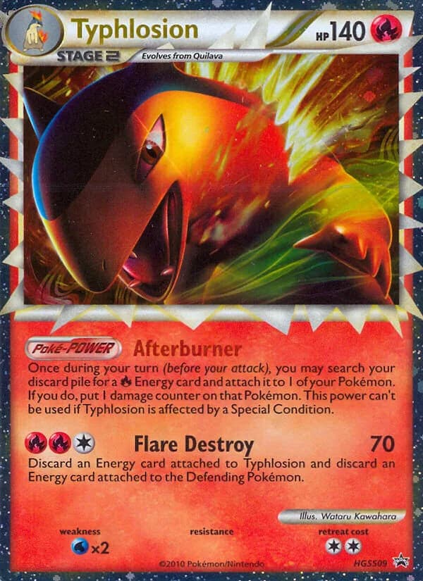 Typhlosion card front, HGSS Black Star Promos HGSS09