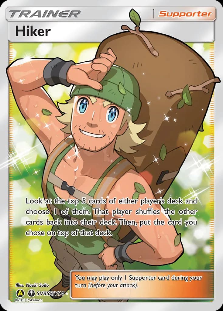 Hidden Fates Hiker card front, SV85/SV094