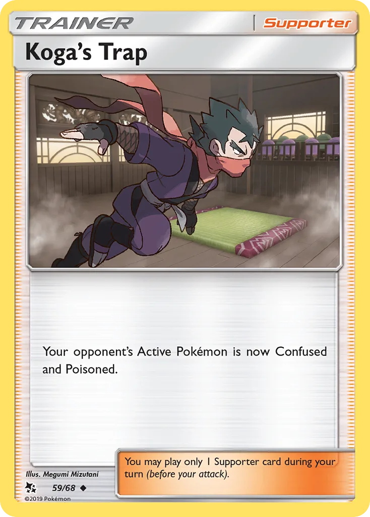 Hidden Fates Koga's Trap card front, 59/68