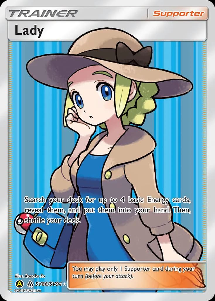 Hidden Fates Lady card front, SV86/SV094