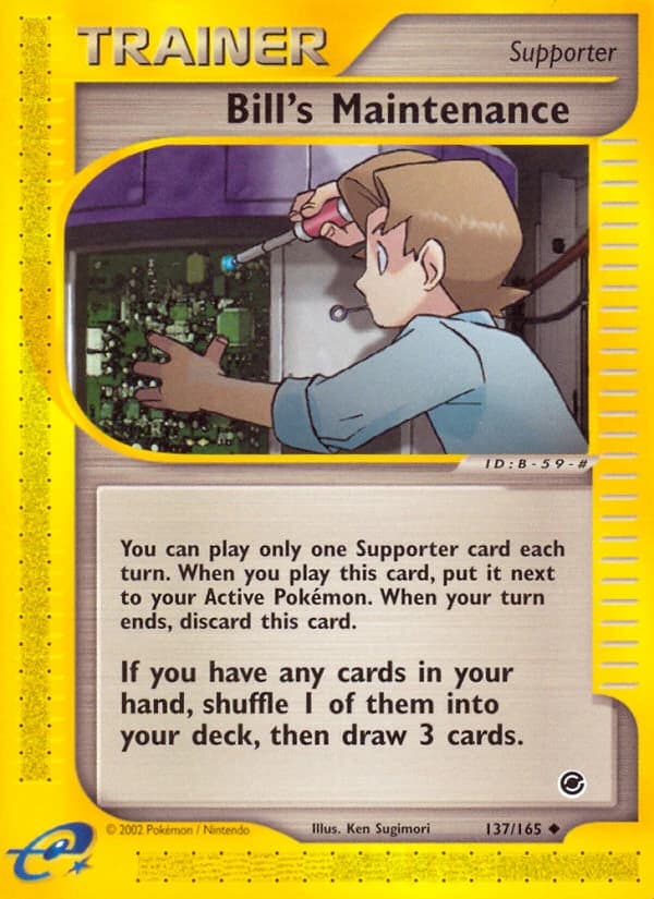 Bill's Maintenance, Expedition Base Set 137/165, English standard printing card front