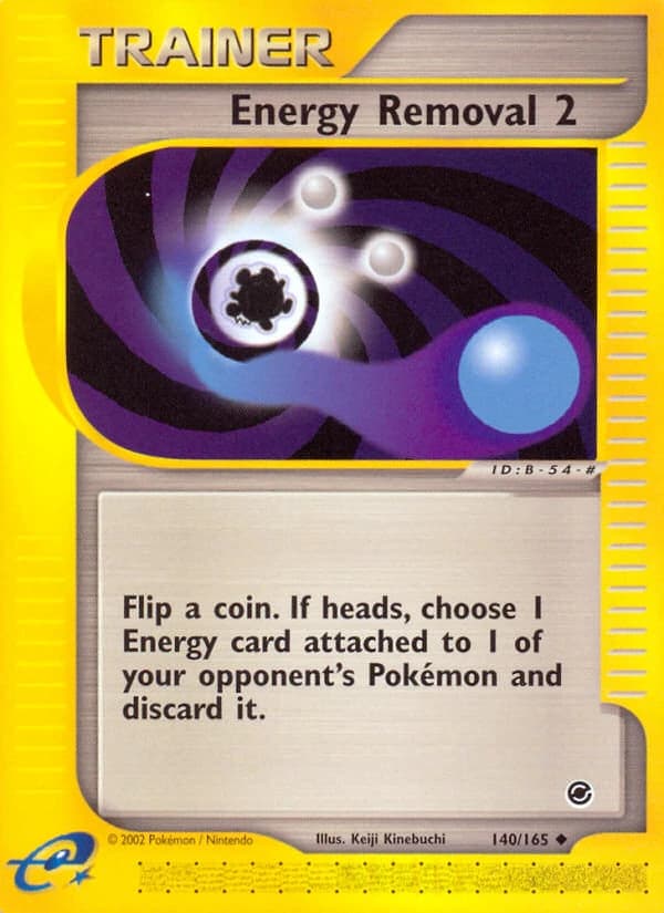 Energy Removal 2, Expedition Base Set 140/165, English standard printing card front