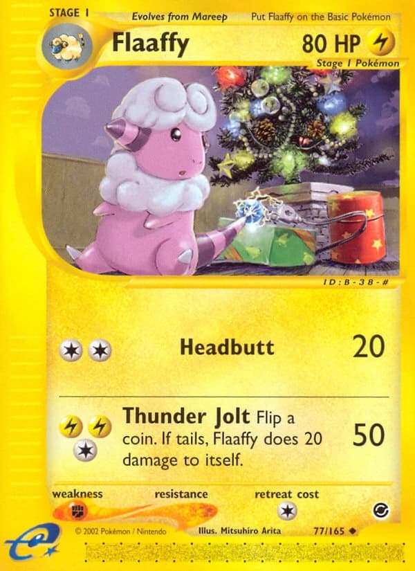 Flaaffy, Expedition Base Set 77/165, English standard printing card front