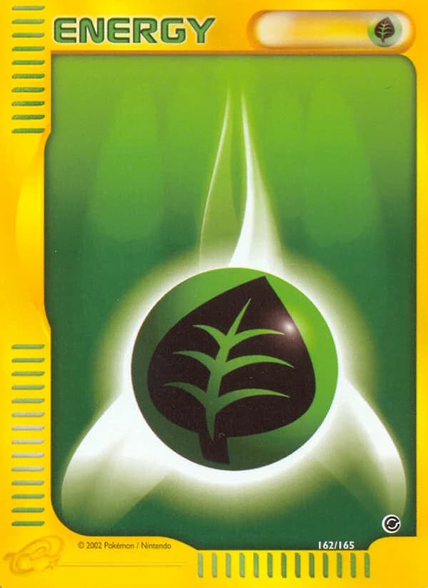 Grass Energy, Expedition Base Set 162/165, English standard printing card front