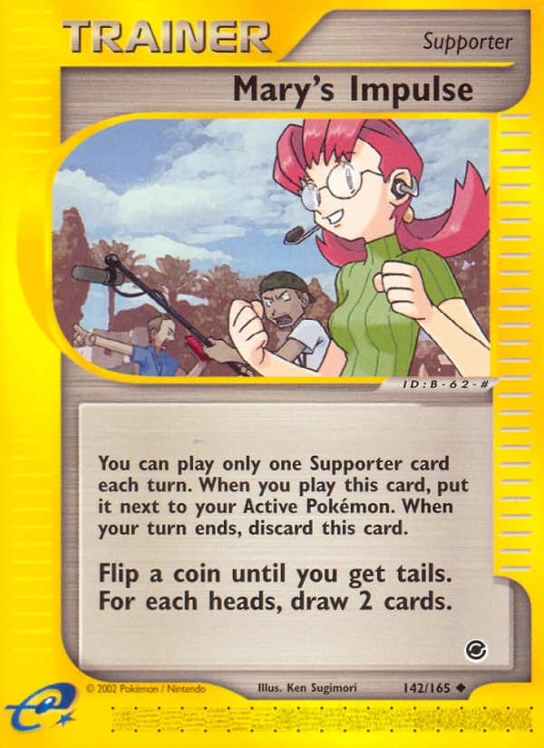 Mary's Impulse, Expedition Base Set 142/165, English standard printing card front