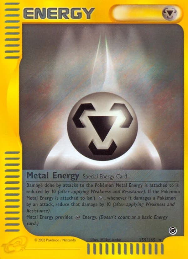 Metal Energy, Expedition Base Set 159/165, English standard printing card front