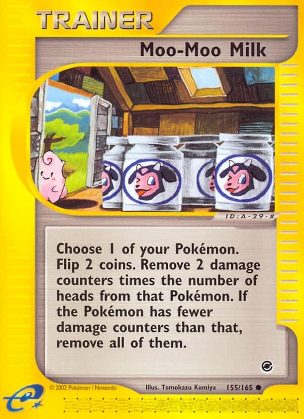 Moo-Moo Milk, Expedition Base Set 155/165, English standard printing card front