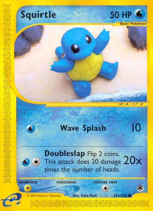 Squirtle, Expedition Base Set 131/165, English standard printing card front