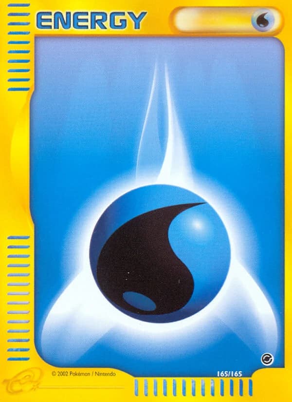 Water Energy, Expedition Base Set 165/165, English standard printing card front