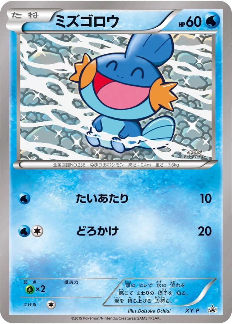 Mudkip card front, XY-P Promotional Cards (unnumbered)