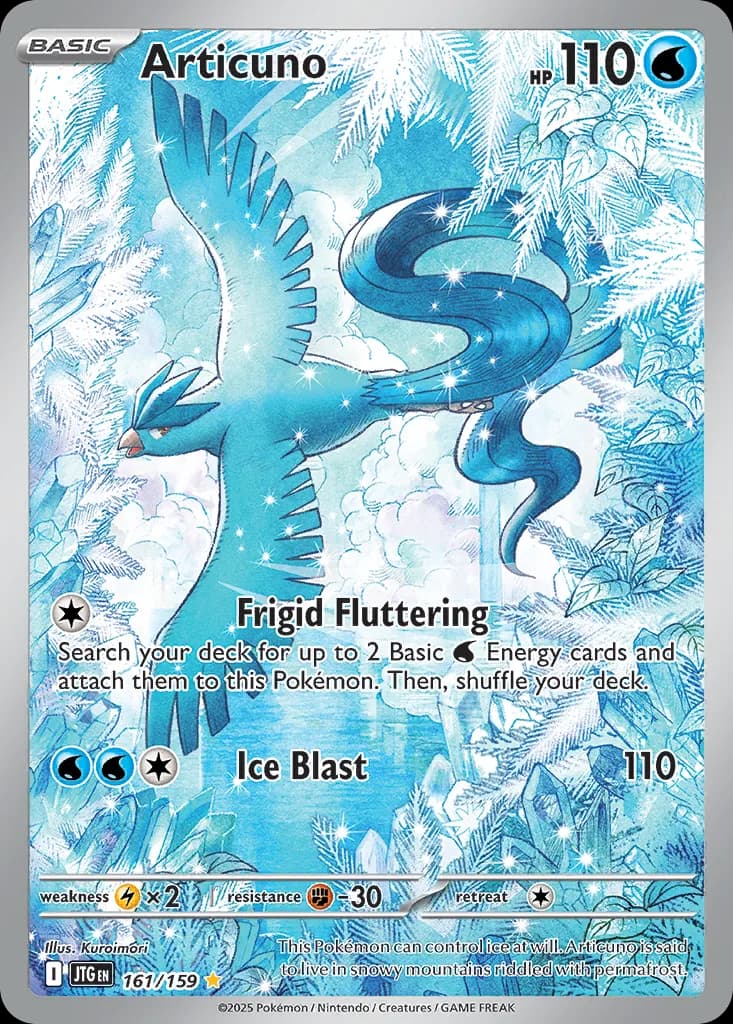 Articuno card front, Journey Together 161/159