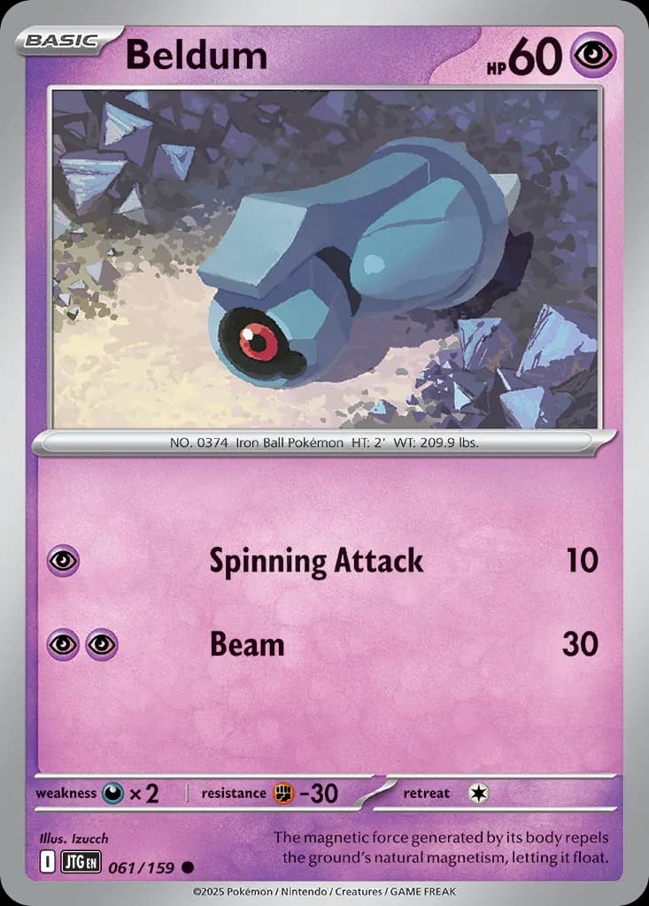 Journey Together Beldum card front, 61/159