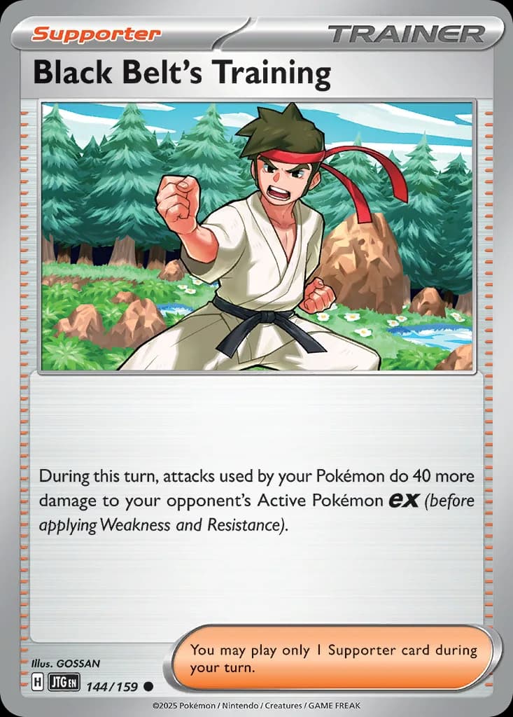 Journey Together Black Belt's Training card front, 144/159