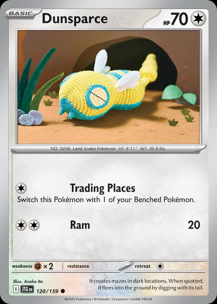 Journey Together Dunsparce card front, 120/159
