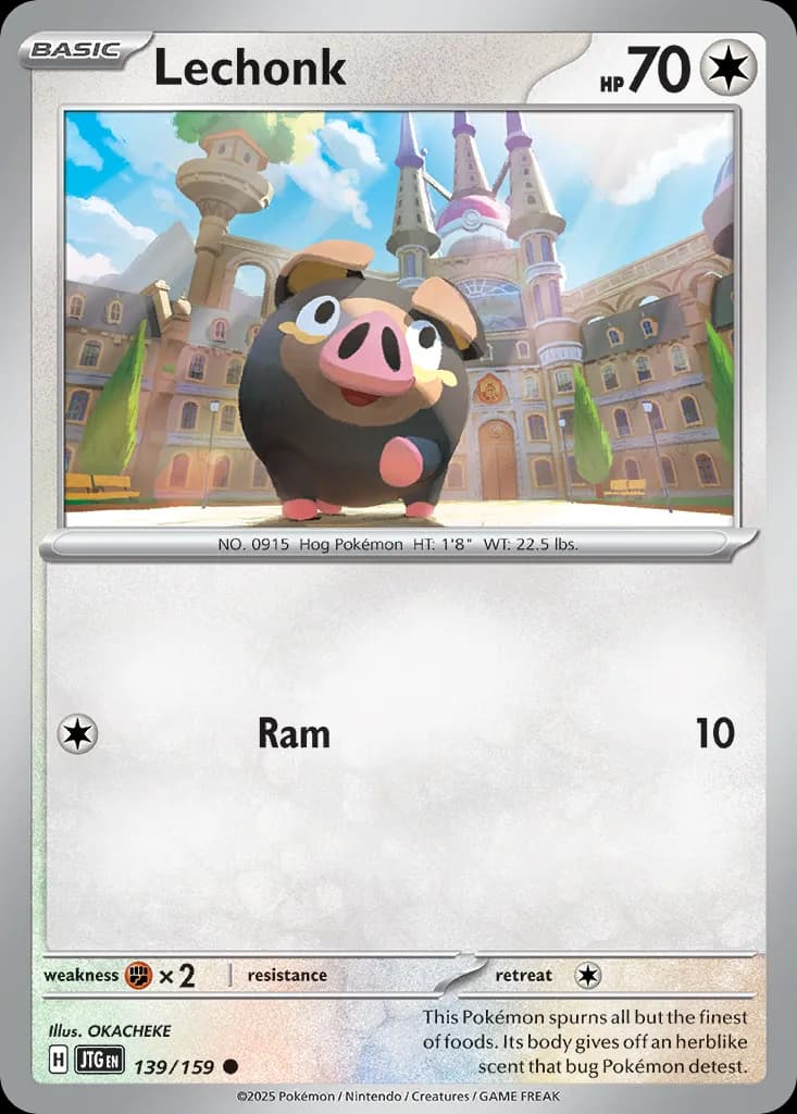 Journey Together Lechonk card front, 139/159