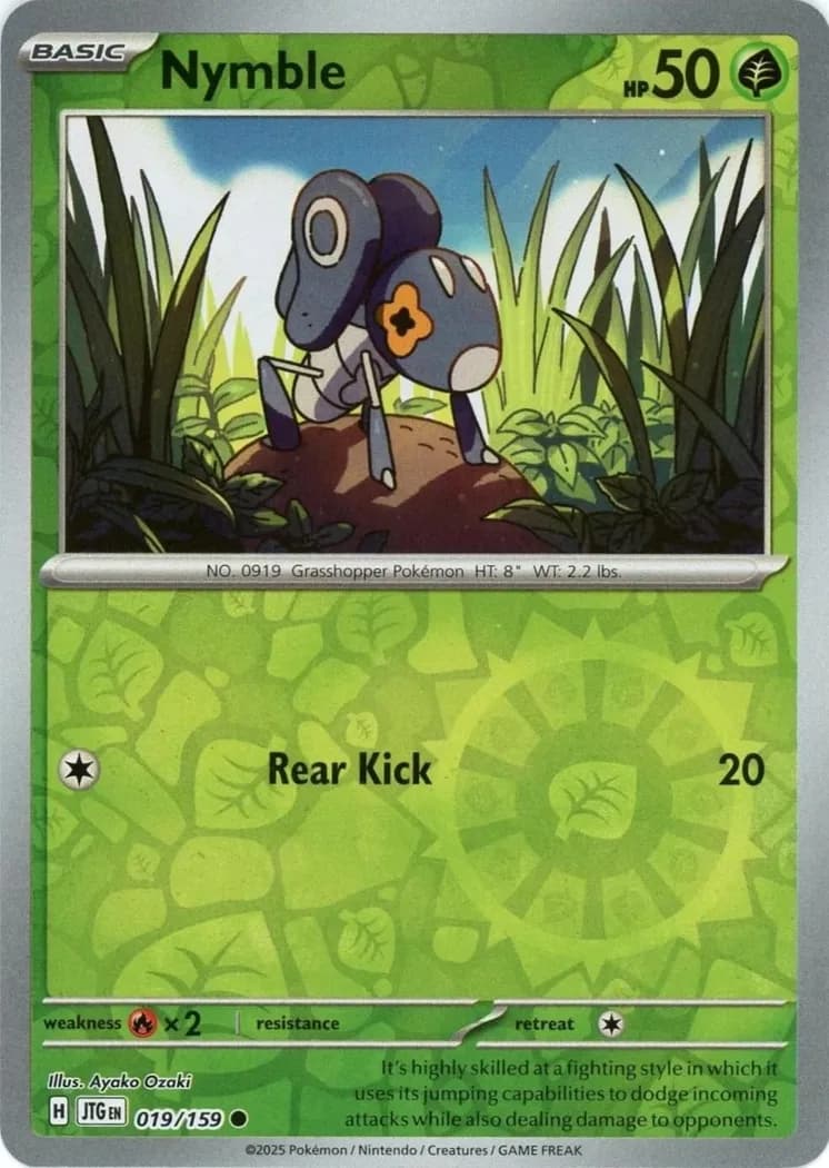 Nymble reverse holo card front, Journey Together 19/159