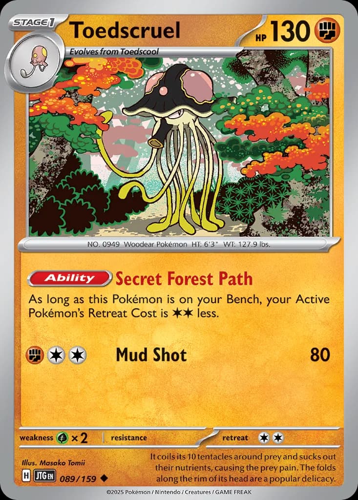 Journey Together Toedscruel card front, 89/159