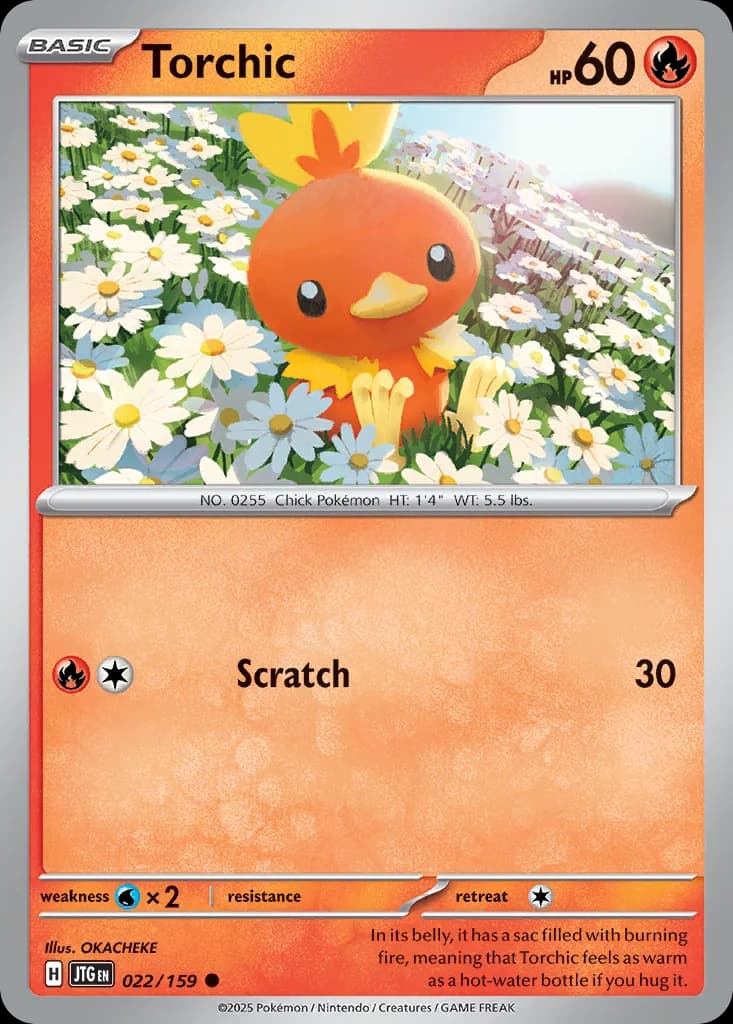 Journey Together Torchic card front, 22/159