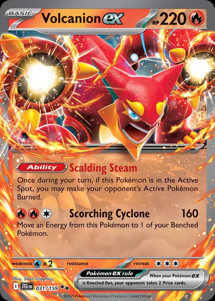 Journey Together Volcanion ex card front, 31/159