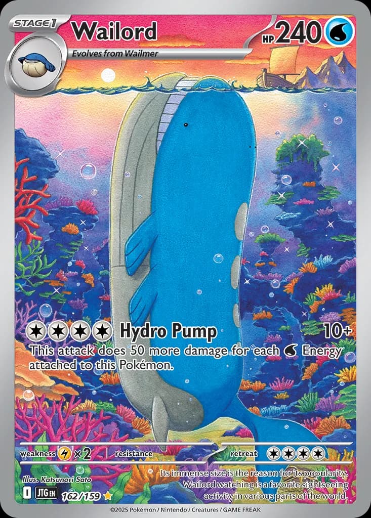 Journey Together Wailord card front, 162/159