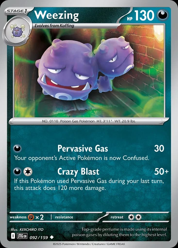Journey Together Weezing card front, 92/159