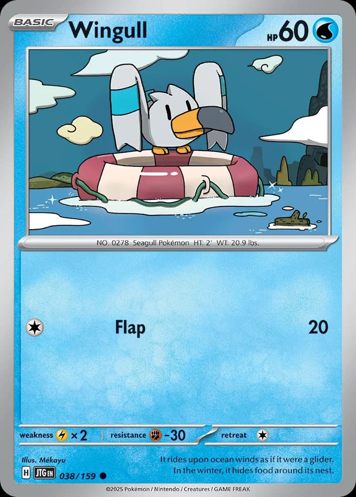 Journey Together Wingull card front, 38/159