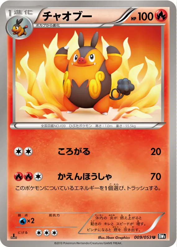 Black Collection 9 card front (Pignite)