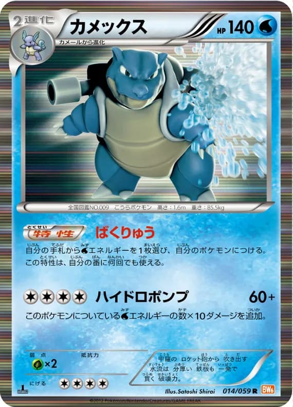 Cold Flare 14 card front (Blastoise)