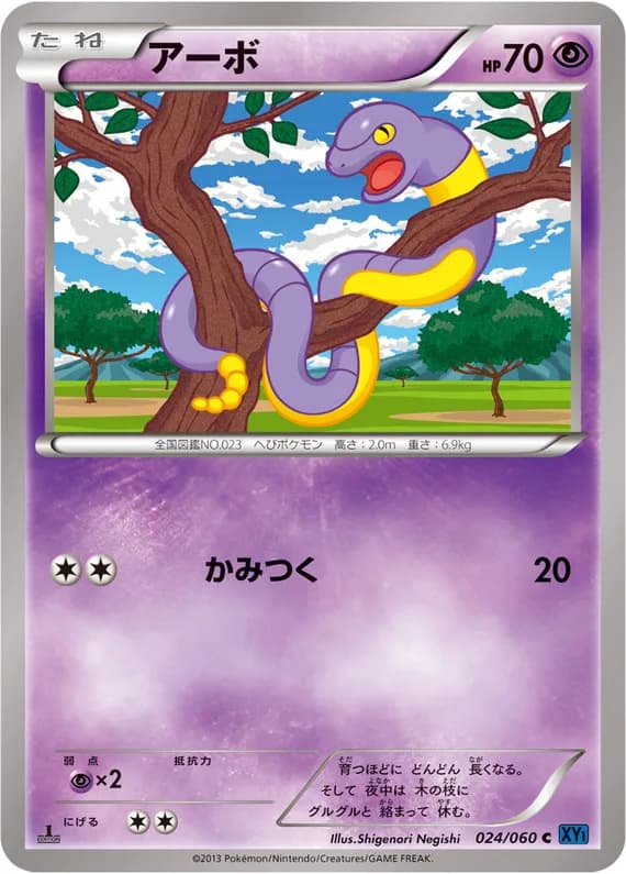 Collection X 24 card front (Ekans)