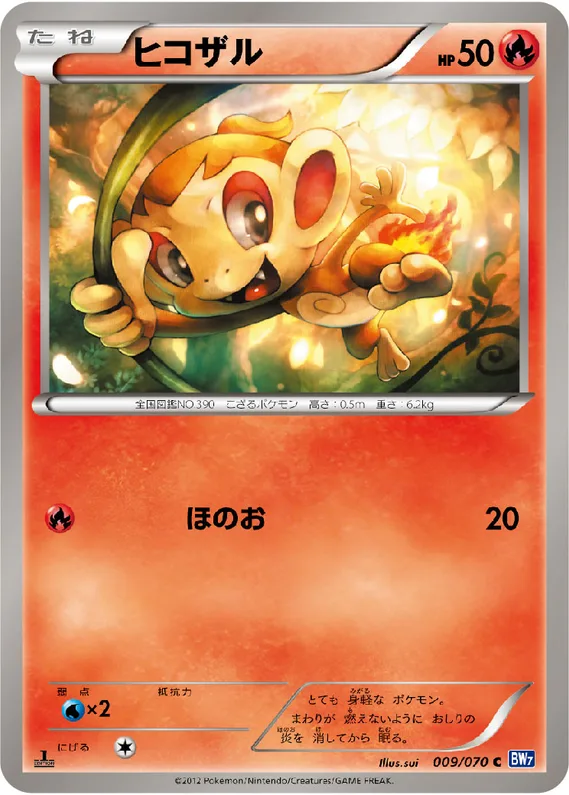 Plasma Gale 9 card front (Chimchar)