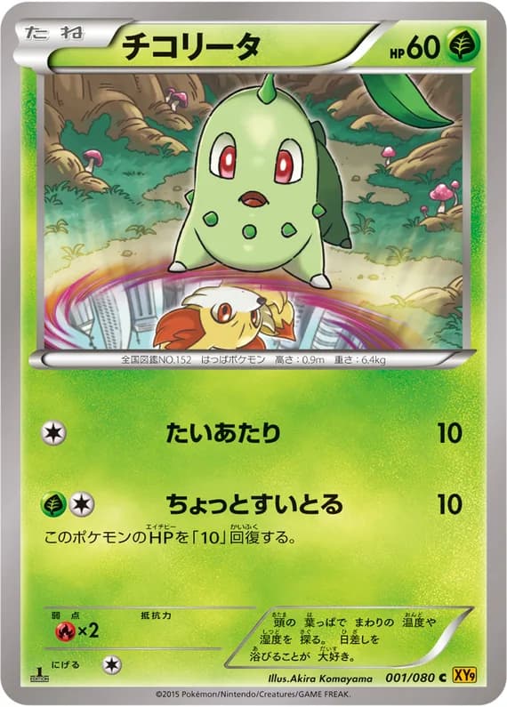 Rage of the Broken Heavens 1 card front (Chikorita)