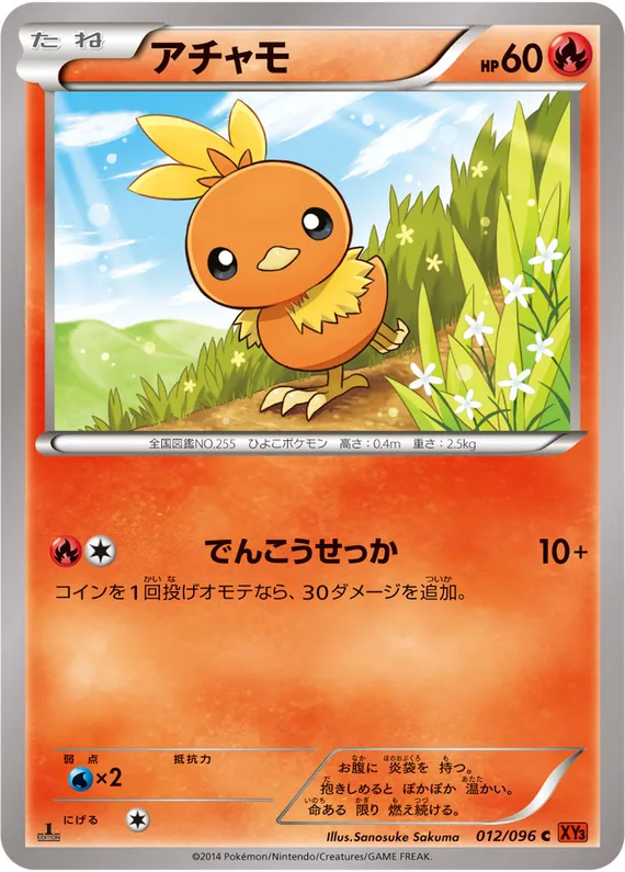 Rising Fist 12 card front (Torchic)