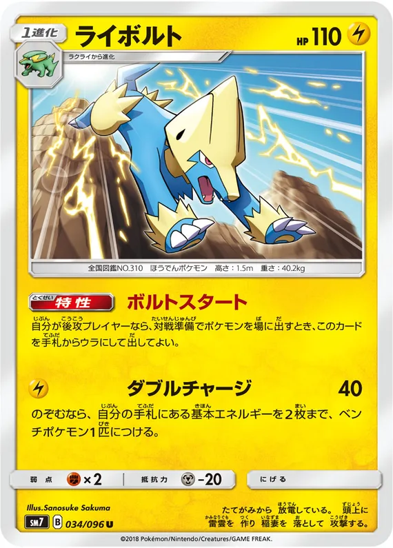 Sky-Splitting Charisma 34 card front (Manectric)